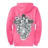 ADULT PINK CORE FLEECE FULL-ZIP HOODED SWEATSHIRT CROSS