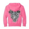 YOUTH PINK CORE FLEECE PULLOVER HOODED SWEATSHIRT CROSS